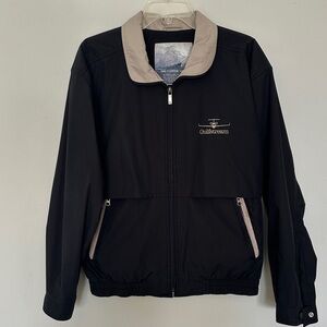 Gear for Sports Gulfstream Jet Aviation Windbreaker Bomber Black Jacket